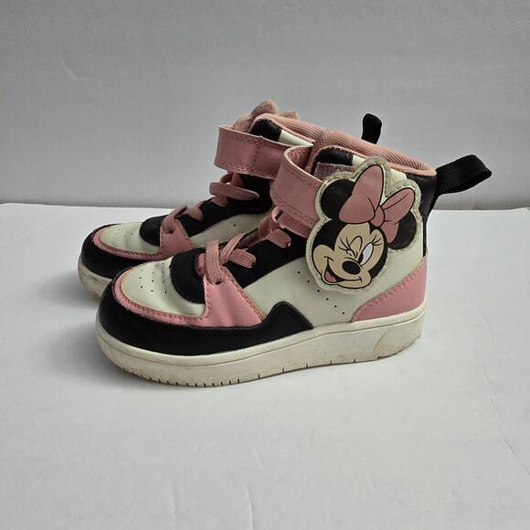 Disney x H&M Other - Disney H&M Minnie Mouse High Top Sneakers Size 10 – Toddler, Pink, Playful